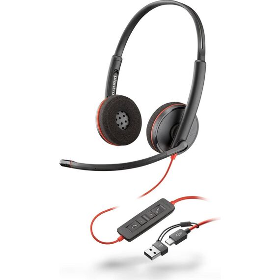 HP Poly Blackwire 3220 8X228A6 Stereo USB-C Headset Black