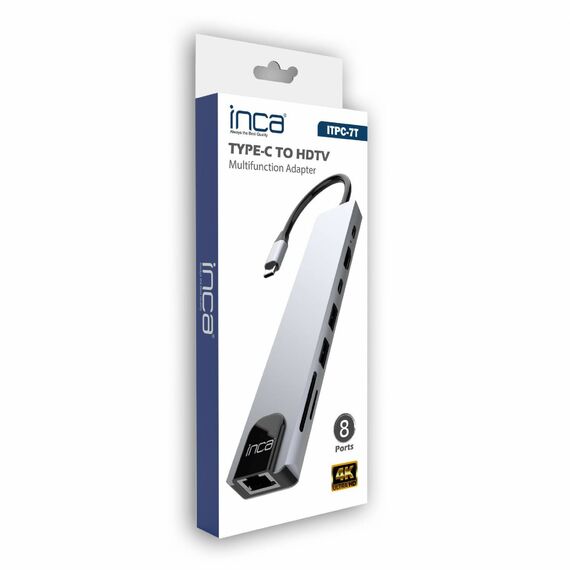 INCA Adapter ITPC-7T Typ C > 3XUSB-A, 1xRJ45, 1000mbps (ITPC-7T)