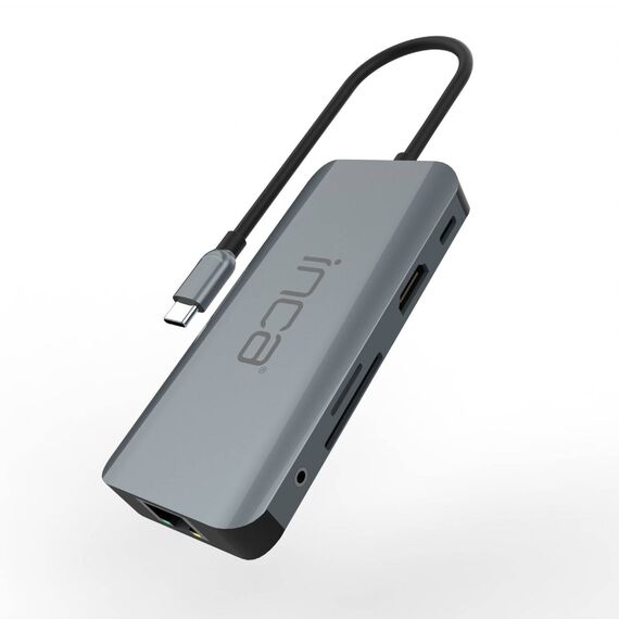 INCA ITPC-10TX USB-C 9-in-1 Adapter HDMI 4K60 Ethernet PD