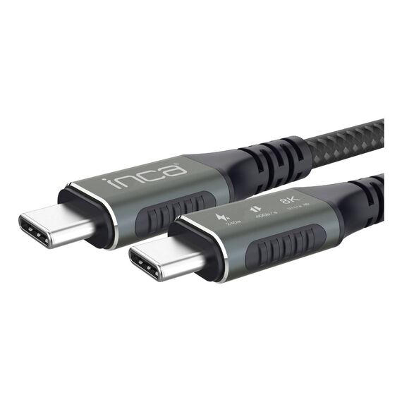 INCA ITCT-40 USB4 USB-C Cable 40Gbps 240W 8K 0.8m