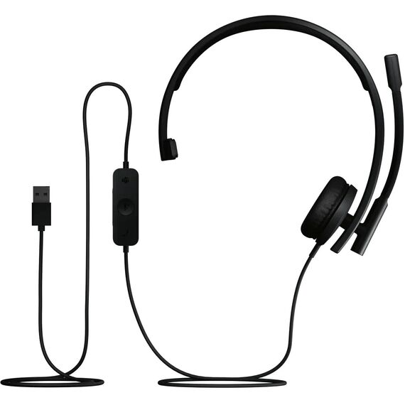Logitech H570e Teams Mono USB-A Headset Black