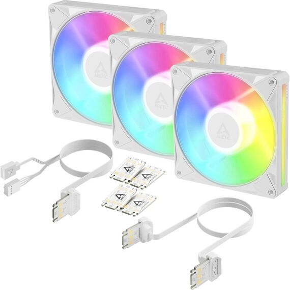 Arctic Cooling ARCTIC Fan BioniX P14 A-RGB White - 14 cm - 3-pack (ACFAN00342A)