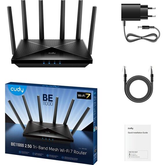 Cudy Wireless Router WR11000 - Max. 5765 Mbit/s (WR11000)