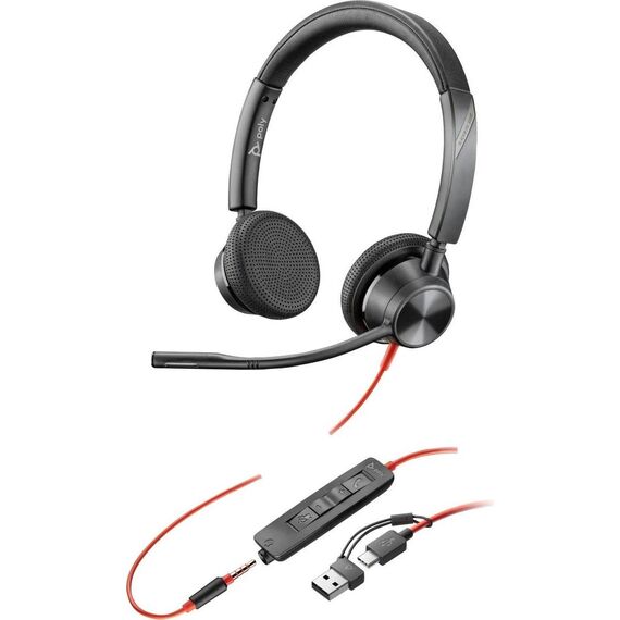 Poly Blackwire 3325 8X221AA Stereo USB-C Headset Black