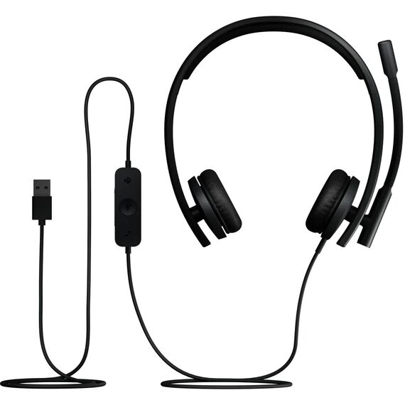 Logitech H570e 981-001430 Teams Stereo USB-A Headset Black