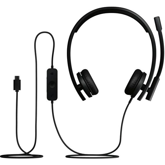 Logitech H570e 981-001431 Teams Stereo USB-C Headset Black