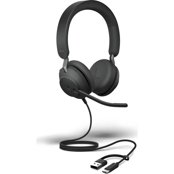 Jabra Evolve2 40 SE UC Stereo USB-C/A Headset Black