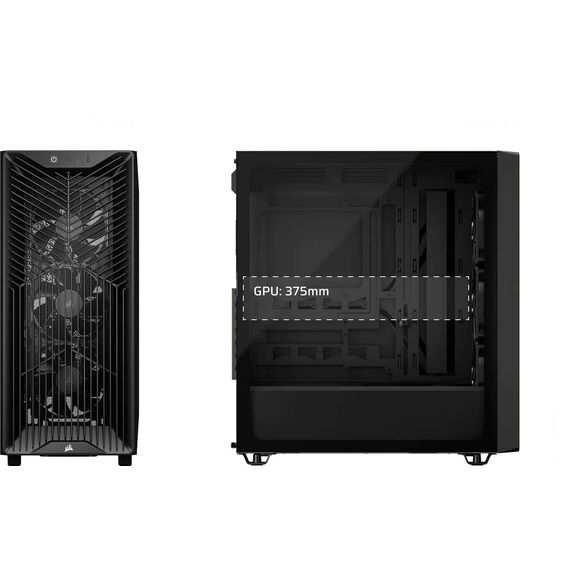 CORSAIR Geh Midi 3200D RS Performance, Black (CC-9011334-WW)