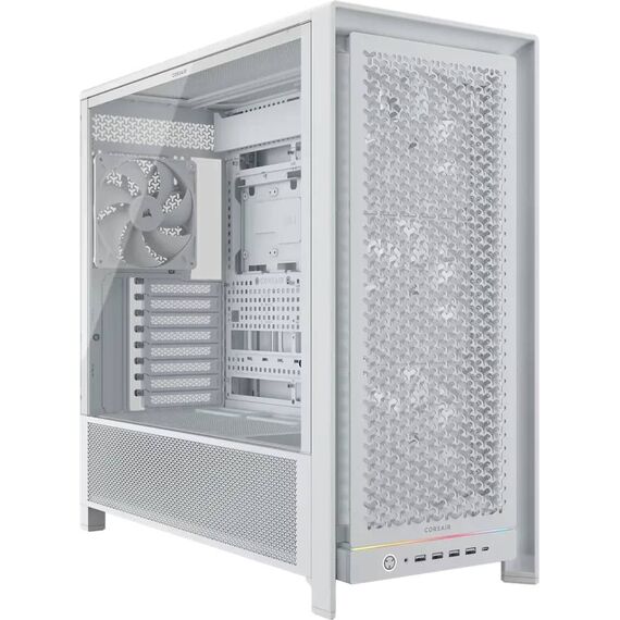 CORSAIR Geh Midi FRAME 5000D Airflow Case, White (CC-9011308-WW)