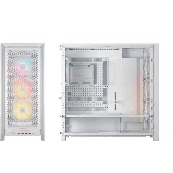 CORSAIR Geh Midi FRAME 5000D RS ARGB Airflow Case, White (CC-9011310-WW)
