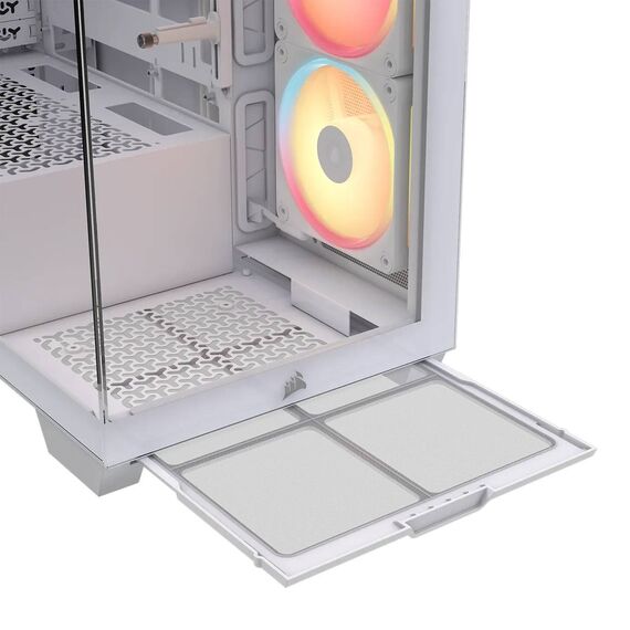 CORSAIR Geh Midi 3500X LXR LINK (Tempered Glass) White (CC-9011325-WW)