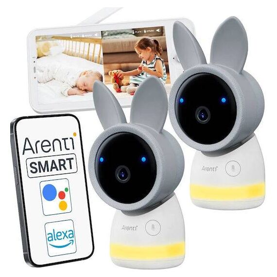 Arenti 4MP Wi-Fi Baby Kit with dual cameras + LCD (AInanny A4 2cam Kit)