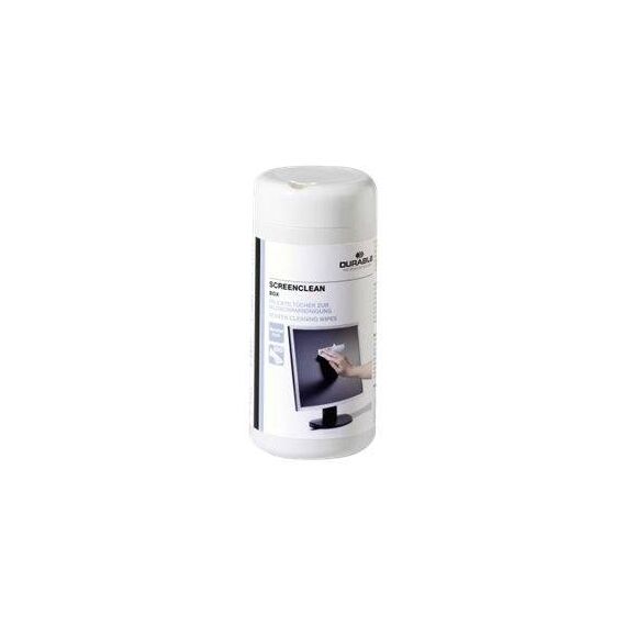 Durable Screenclean Box 573602, 100 Wipes, White