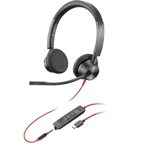 Poly Blackwire 3325 8X221AA Stereo USB-C Headset Black