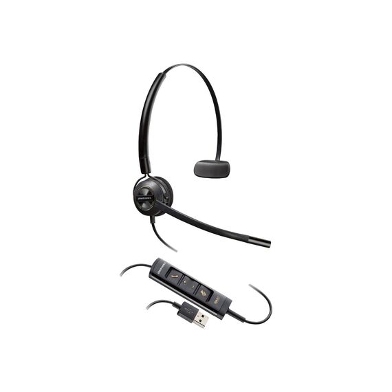Poly EncorePro 545 783R4AA USB-A USB-C Convertible Headset Black