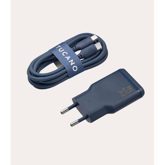 Tucano One Power Kit 35W GaN Charger + Cable Blue