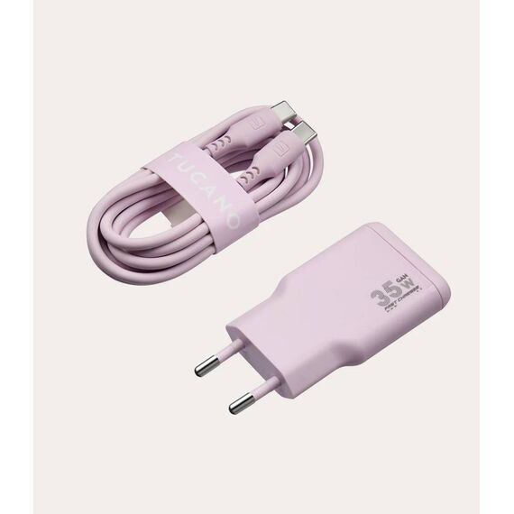 Tucano One Power Kit 35W GaN Charger + Cable Pink