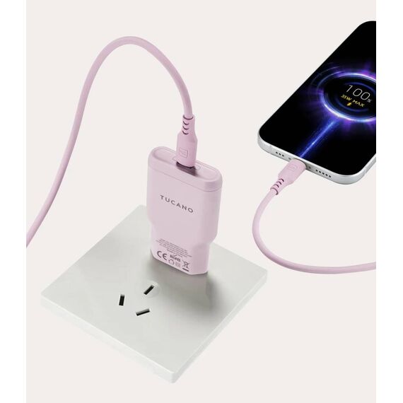 Tucano One Power Kit 35W GaN Charger + Cable Pink