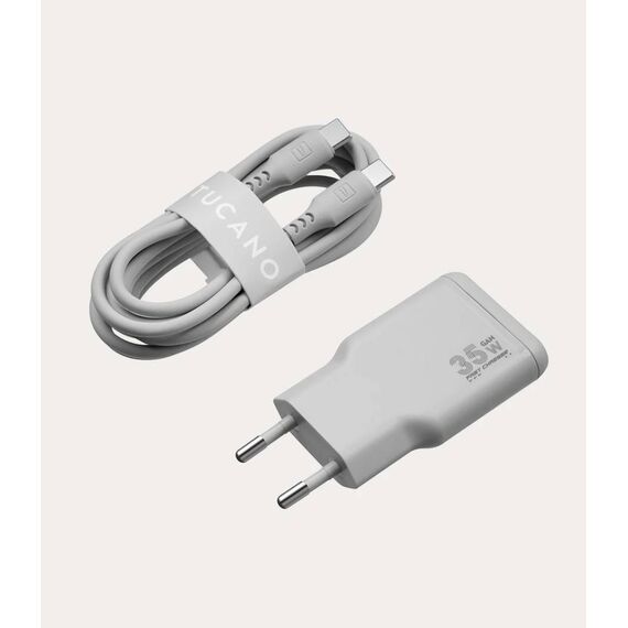 Tucano One Power Kit 35W GaN Charger + Cable Grey