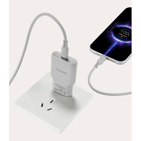 Tucano One Power Kit 35W GaN Charger + Cable Grey