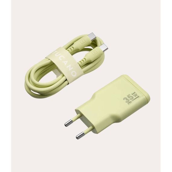 Tucano One Power Kit 35W GaN Charger + Cable Yellow