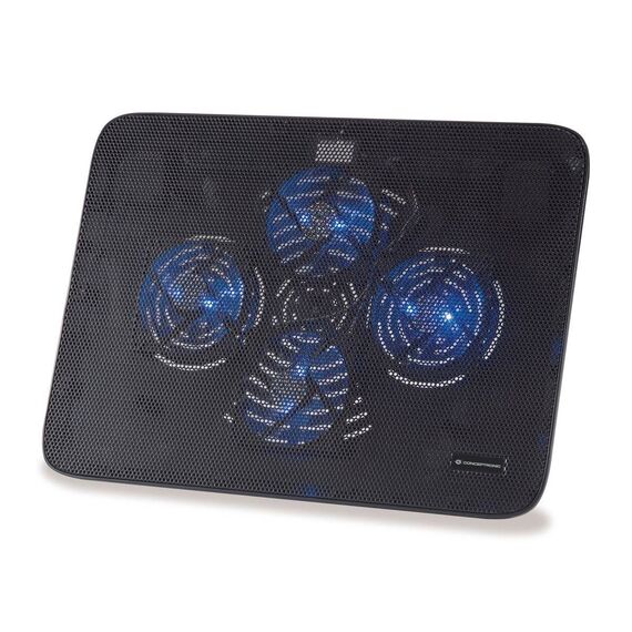 Conceptronic CNBCOOLPADL4F Black 15.6in 4-Fan Cooling Pad