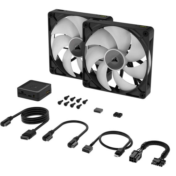 Corsair iCUE LINK RX140 RGB Black 140mm Twin Fan Starter Kit