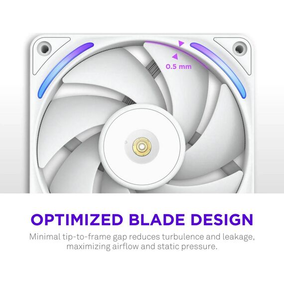 NZXT F280X White 280mm Performance RGB Single-Frame Fan