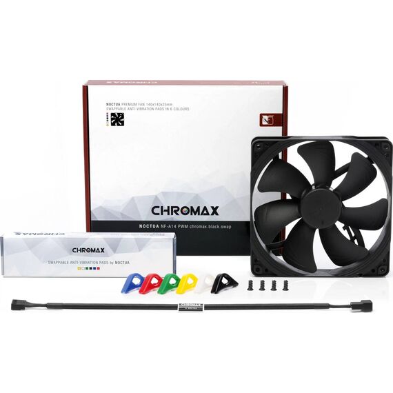 Noctua chromax NF-A14 PWM - Case  | NF-A14 PWM CHROMAX.BLACK.SWAP