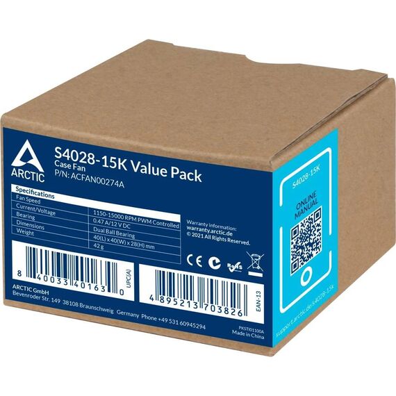 Arctic S4028-6K - 40 mm Server Fan - Fan - 4 cm - 2 | ACFAN00273A
