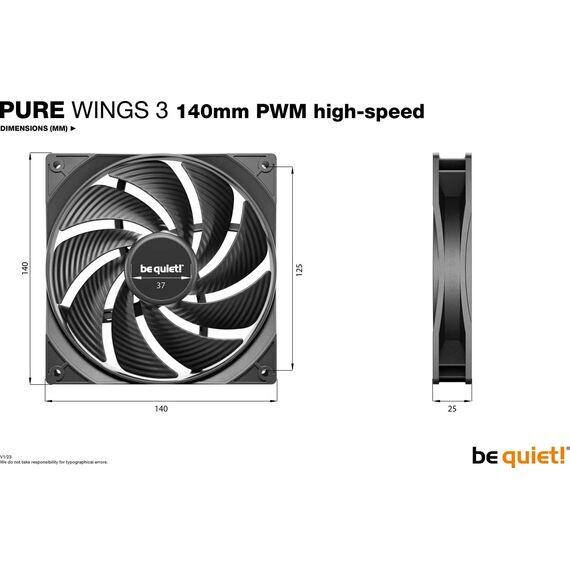 be quiet! Pure Wings 3 140mm PWM BL109
