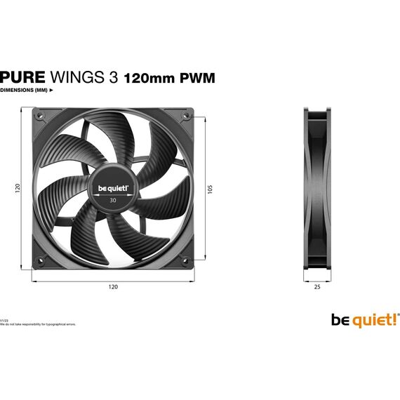 be quiet! Pure Wings 3 PWM 120mm BL105
