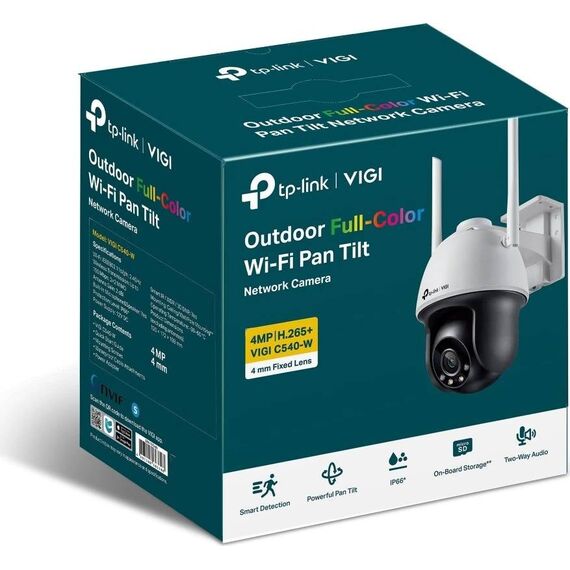 TP-Link VIGI C540-W 4MP Outdoor Wi-Fi PT Camera 4mm