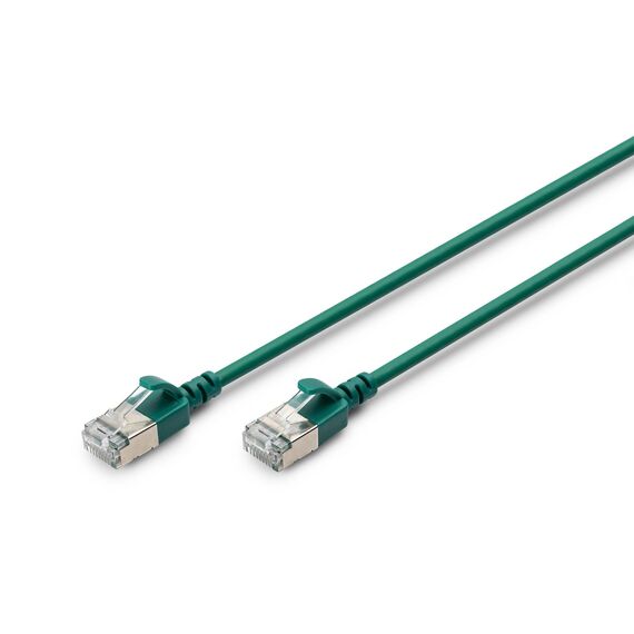 DIGITUS DK-1632-A-003S-G Cat 6A Slim Cable 0.3m Green