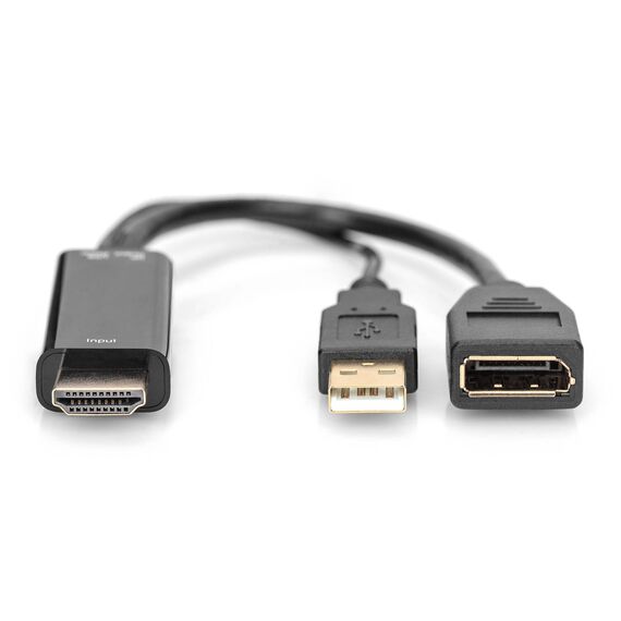 DIGITUS - Adapter cable - HDMI male to USB, Dis | AK-330101-002-S