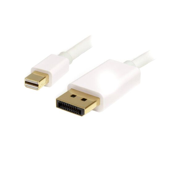 StarTech.com MDP2DPMM2MW Mini DP to DP Cable 2 m White