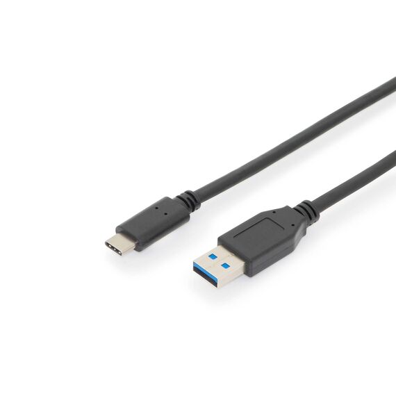 DIGITUS USB-C to USB-A Cable 10 Gbps 1 m Black
