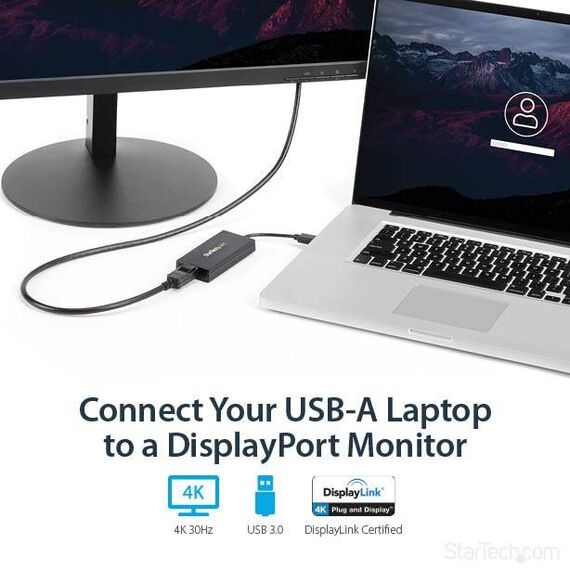 StarTech USB32DP4K USB to 4K DisplayPort Adapter