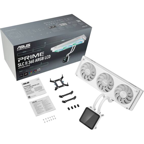 ASUS Prime SLC II 360 ARGB LCD White AIO Cooler