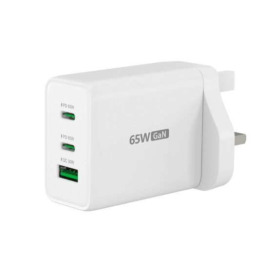 J5CREATE 65W GAN USB-C 3-PORT CHARGER (JUP3365F-FN)