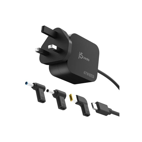 J5CREATE 67W GAN PD USB-C MINI CHARGER (JUP1565DCF3A-FN)
