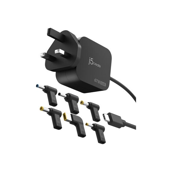 J5CREATE 67W GAN PD USB-C MINI CHARGER (JUP1565DCF-FN)