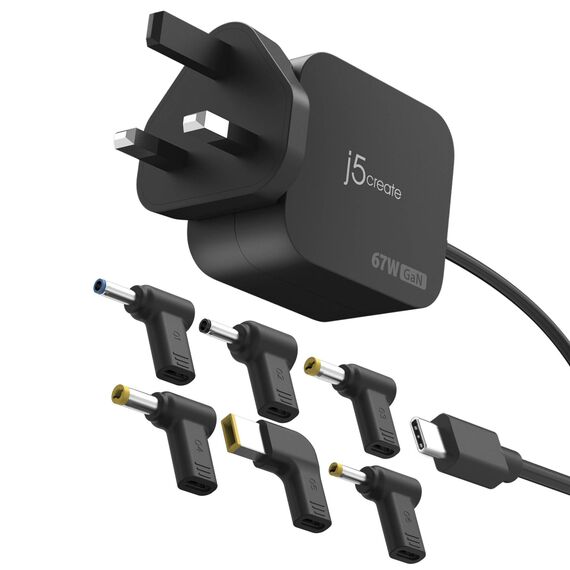 J5CREATE 67W GAN PD USB-C MINI CHARGER (JUP1565DCF-FN)