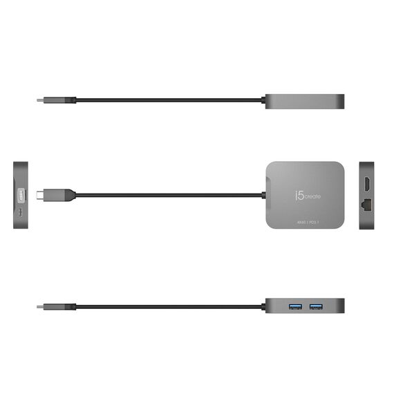J5CREATE 4K60 ELITE USB-C TRAVEL ADAPTER (JCD3191-N)