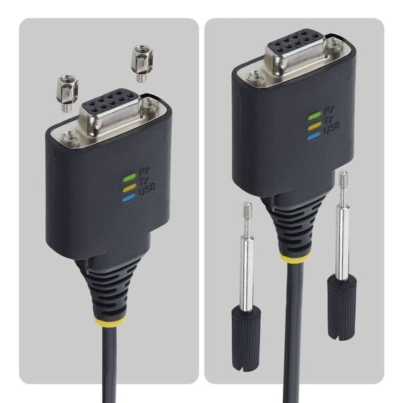 StarTech.com USB-C to RS232 Null Modem Cable 2 m FTDI
