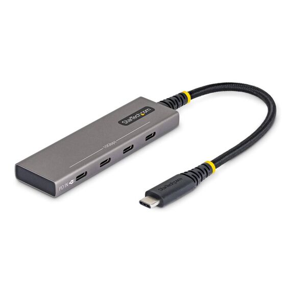 StarTech.com 4-Port USB-C Hub 10Gbps 100W PD Space Grey