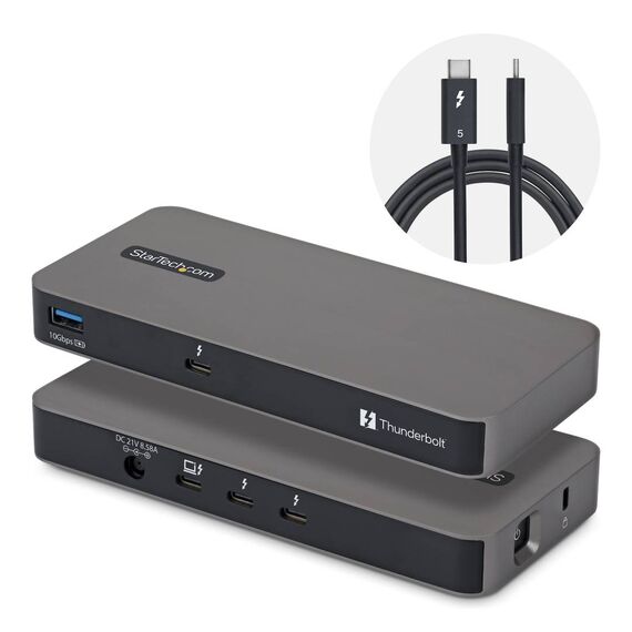 StarTech.com Thunderbolt 5 Hub 4-Port 80Gbps 140W PD