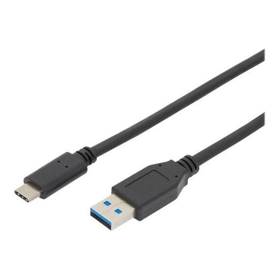DIGITUS USB-C to USB-A Cable 10 Gbps 1 m Black