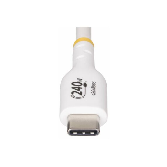 StarTech.com USB2EPR3MW USB-C Cable 240W EPR 3 m White