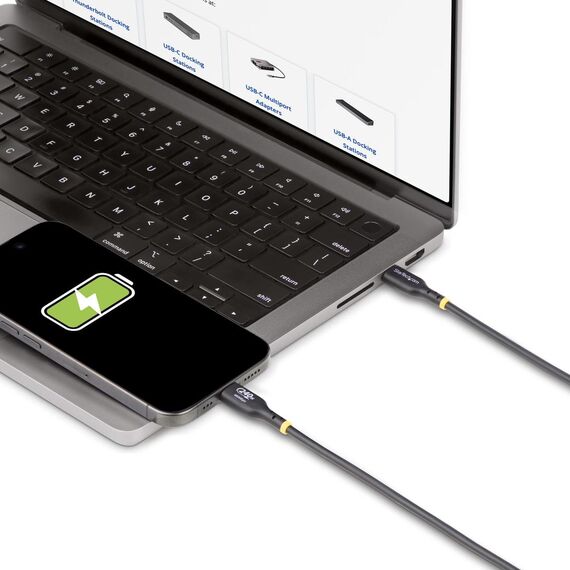 StarTech.com USB2EPR3M USB-C Cable 240W EPR 3 m Black